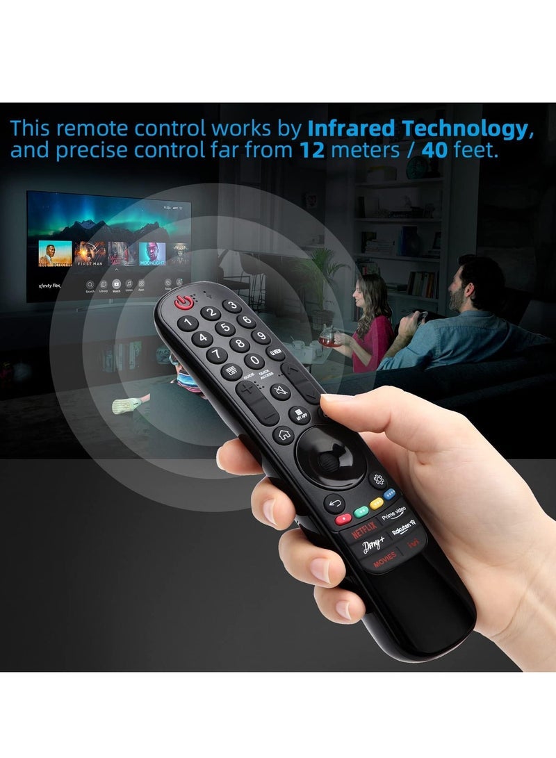 PopZa Universal Remote Control Replacement for LG LED, OLED, LCD, 4K UHD Smart TVs – Includes Netflix, Prime Video, Disney Plus, and LG Channel Buttons (No Voice Search) - Image 5