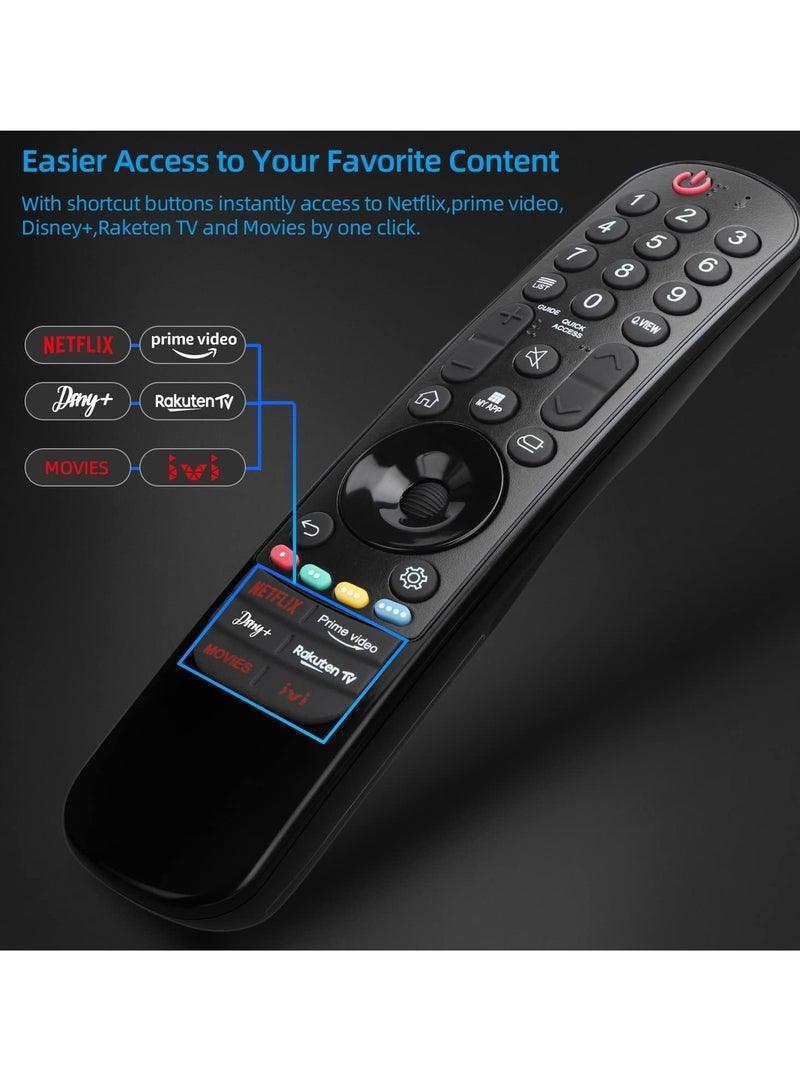 PopZa Universal Remote Control Replacement for LG LED, OLED, LCD, 4K UHD Smart TVs – Includes Netflix, Prime Video, Disney Plus, and LG Channel Buttons (No Voice Search) - Image 4