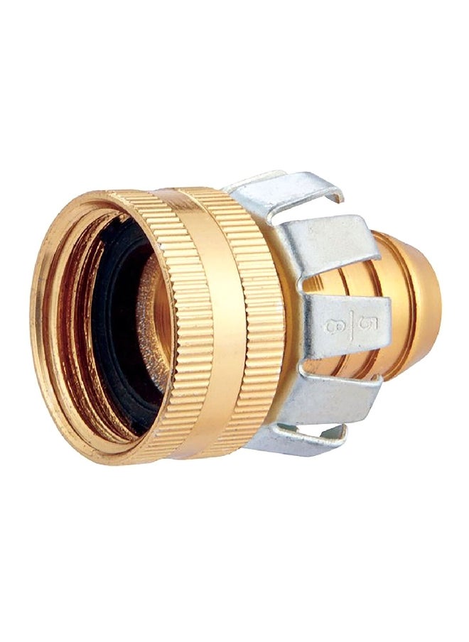 ACE Hose Female Clinch Coupling Gold 5/8 Inch C58F  - Image 1