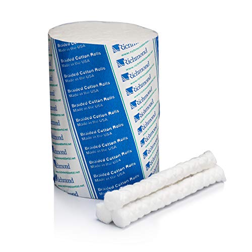Richmond Dental & Medical 201226 4", Medium Braided Cotton Roll, Nonsterile (Pack of 250) - Image 4