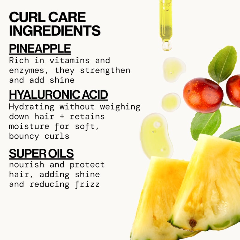 Pacifica Beauty, Pineapple Curls Defining Natural Conditioner, For Curly, Coily and Textured Hair Types, Pineapple Scent, Sulfate Free and Silicone Free, 100% Vegan and Cruelty Free - Image 4