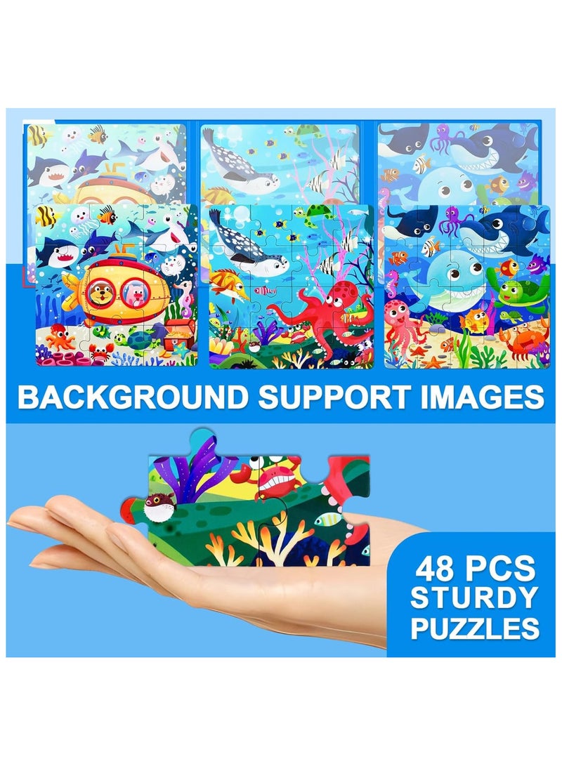 Magnetic Sea Animals Puzzle – Level 2 Educational Puzzle Game for Kids – Interactive Ocean Animal Learning Toy with Magnetic Pieces – Ideal for Early Cognitive Skill Development - Image 5