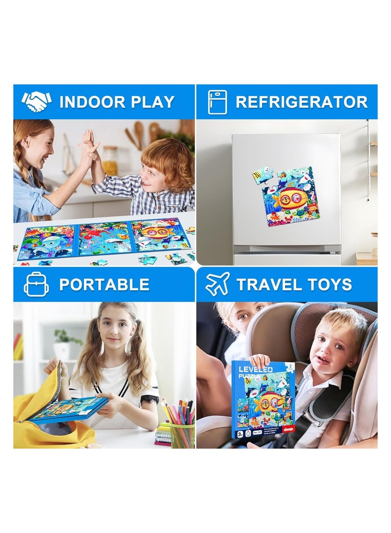 Magnetic Sea Animals Puzzle – Level 2 Educational Puzzle Game for Kids – Interactive Ocean Animal Learning Toy with Magnetic Pieces – Ideal for Early Cognitive Skill Development - Image 4