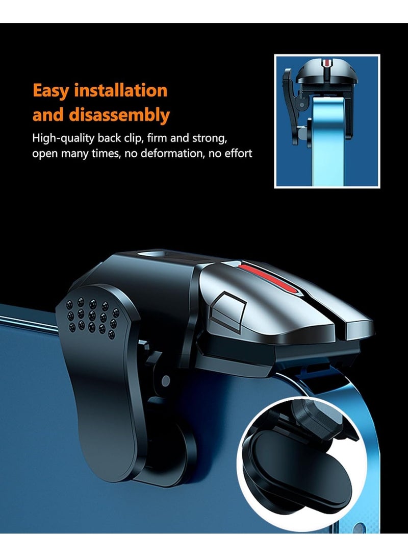 أيرلدوم غطاء ذراع تحكم الألعاب Earldom E08 للهواتف المحمولة ووحدة تحكم الألعاب بأربعة أصابع - PUBG وFree Fire، استجابة سريعة، مضاد للانزلاق، تصميم عالي الجودة - Image 2