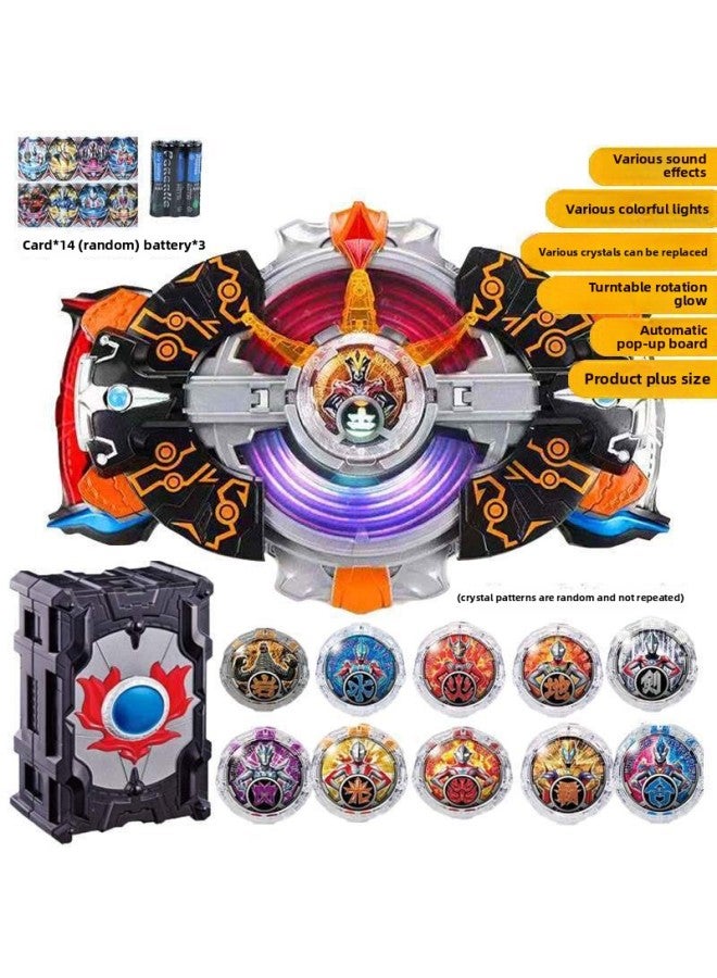 Loquat Rob Transformer Toy Transformed Turnip Monster Galaxy Obu Swing Flash Crystal Suit-Color:Meijian Transformer + Storage Box + 28 Crystals Free - Image 1