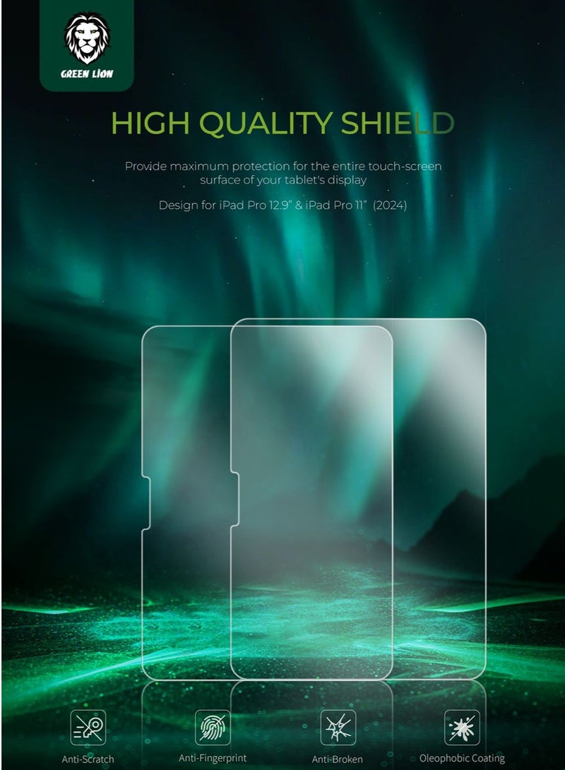 GREEN LION iPad Screen Guard iPad Pro 11 Inch / Anti-Scratch / Anti-Fingerprint / Case Friendly / Precise Touch - Clear - Image 2