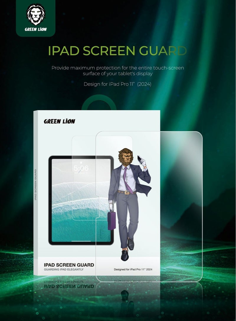 GREEN LION iPad Screen Guard iPad Pro 11 Inch / Anti-Scratch / Anti-Fingerprint / Case Friendly / Precise Touch - Clear - Image 5
