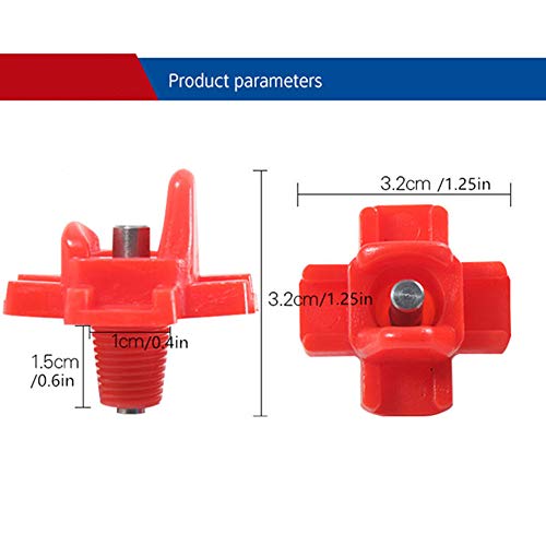 Doublewood 20Pcs Chicken Nipples Horizontal Side Mount Poultry Water Nipple Waterer Drinker Outdoors for Chicken Ducks Quail and Other Poultry (20) - Image 3