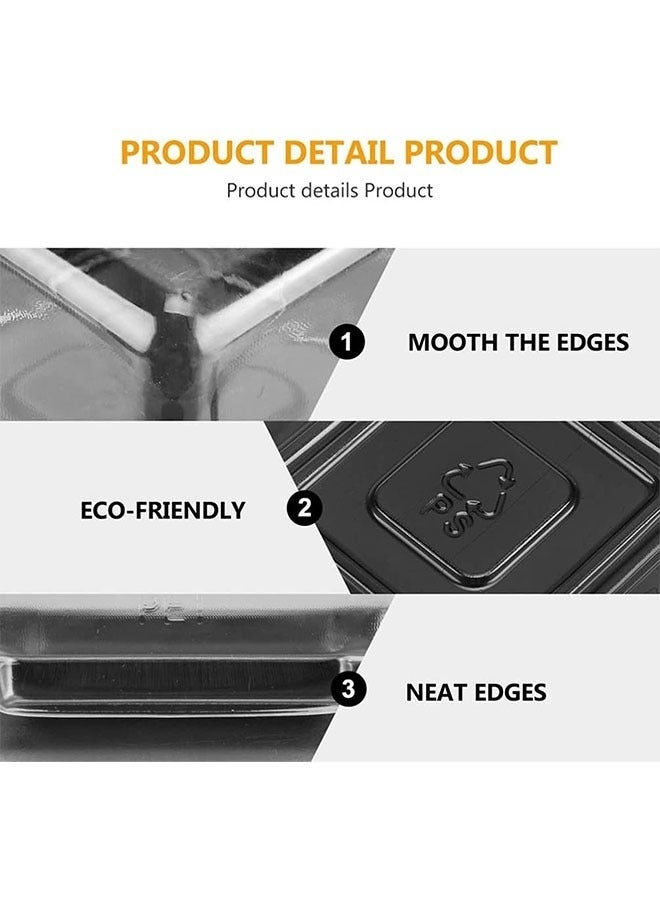 Bukela Transparent Cake Box, PVC Clear Box Bakery Container, Macaron Cupcake Candy Cookies Muffins Dome Box Mooncake Boxes for Baby Shower Wedding Birthday Party Supplies(100Pcs) - Image 4