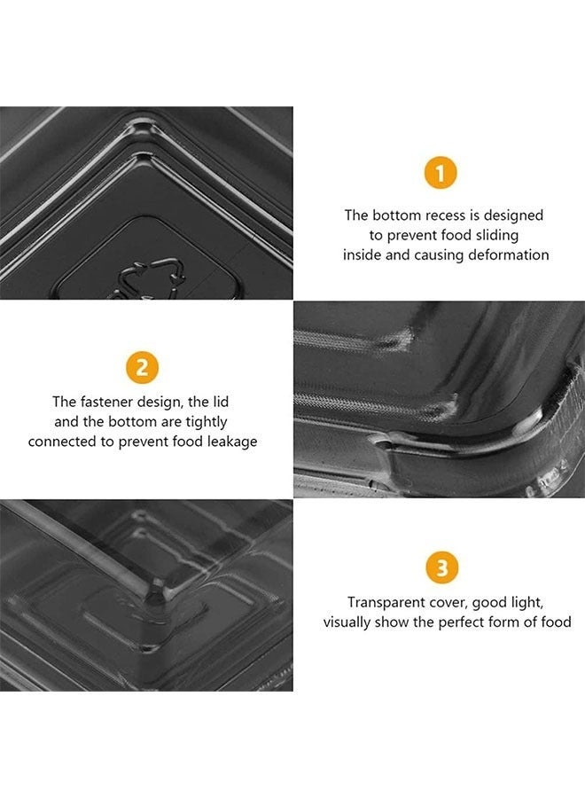 Bukela Transparent Cake Box, PVC Clear Box Bakery Container, Macaron Cupcake Candy Cookies Muffins Dome Box Mooncake Boxes for Baby Shower Wedding Birthday Party Supplies(100Pcs) - Image 5