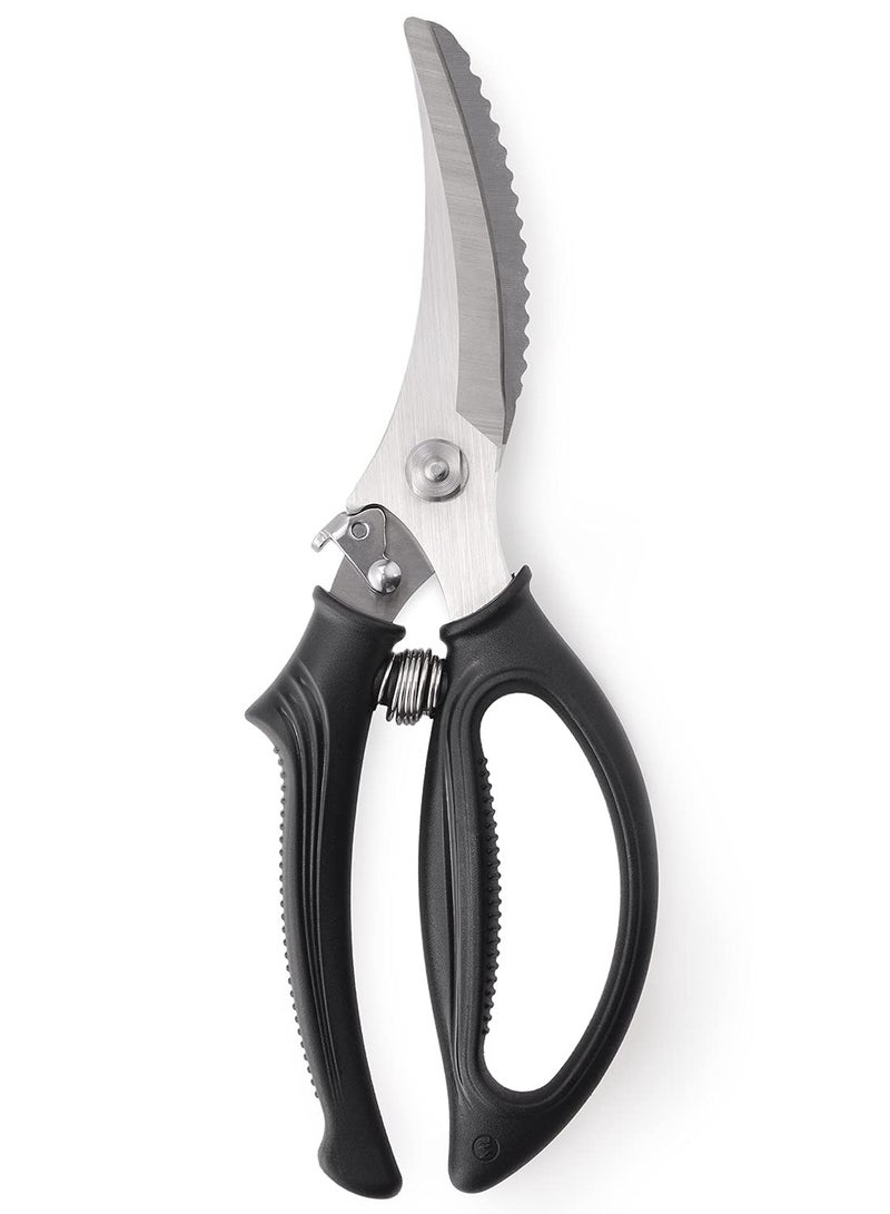 HOMESTAR 1 PC Professional Stainless Steel Kitchen Scissors - Poultry Bone Shears, Multi-Purpose Household Scissors For Cutting Chicken Fish Bones, BBQ, Vegetables, Cooked Food, Duck Fish - Image 2