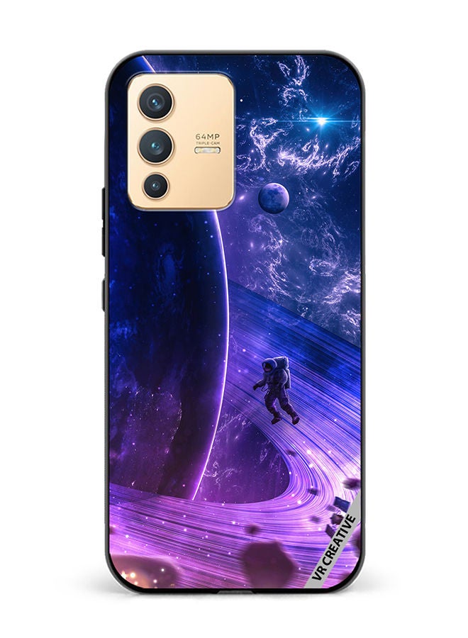 VR CREATIVE Protective Case Cover For Vivo V23 5G Galaxy Space Digital Design Multicolour - Image 1