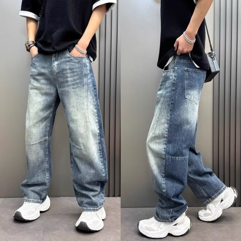 Unisex Classic Denim Jeans Loose Fit Daily Outdoor Wear - Image 4