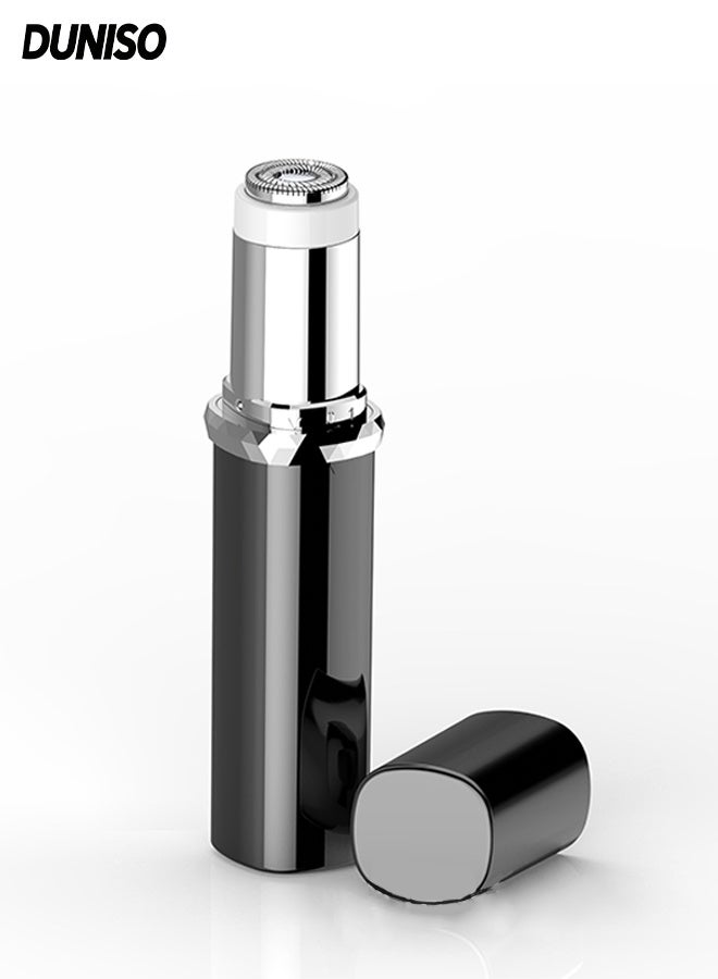 DUNISO Electric Hair Remover，Facial Hair Removal for Women，Portable Electric Shaver，Battery Version，Easy to Carry，Easy to Clean，for Lip, Chin, Eyebrow,Black - Image 1
