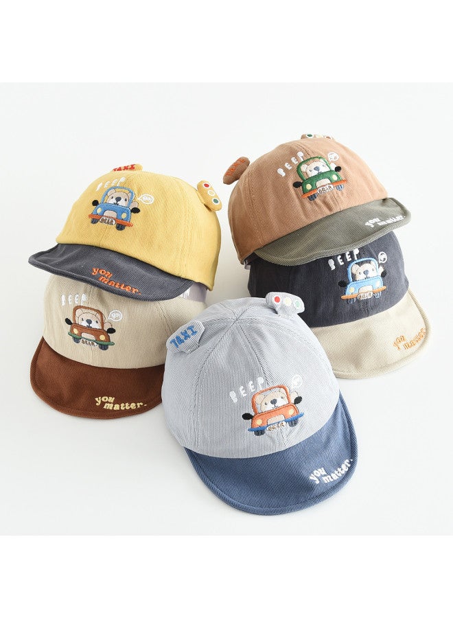Bumblebee Soft Brim Baseball Cap】kids Baseball Hat For Boys & Girls, Thickened Outdoor Sun Hat With 3d Cartoon Design - Image 3