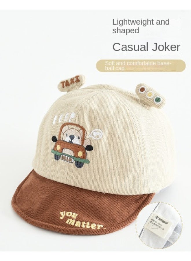 Bumblebee Soft Brim Baseball Cap】kids Baseball Hat For Boys & Girls, Thickened Outdoor Sun Hat With 3d Cartoon Design - Image 1