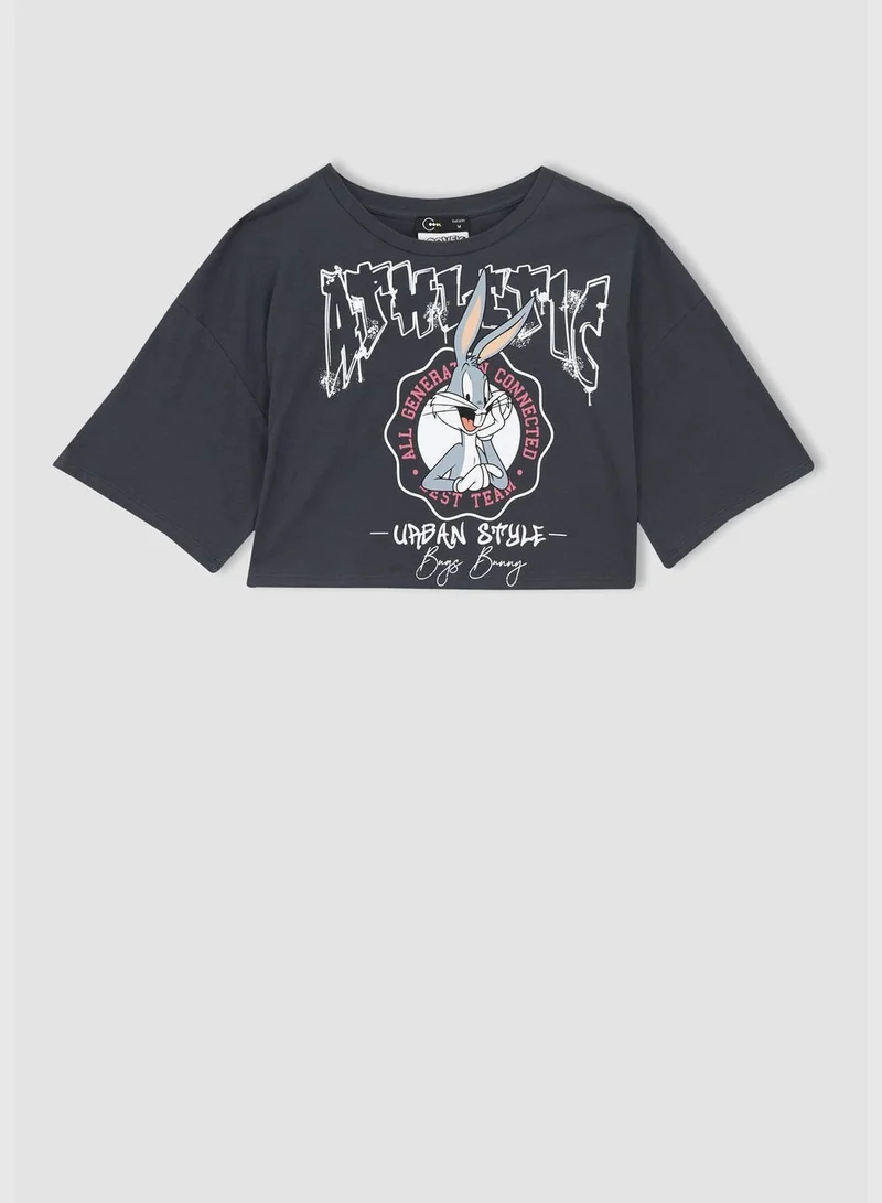 DeFacto Oversize Fit Short Sleeve Looney Tunes Print T-Shirt