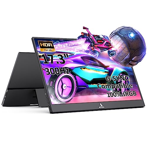 NexiGo 300Hz 173 Inch Portable Monitor NG17FGQS FreeSync GSYNC Compatible FHD IPS Gaming Display Dual Speakers Eye Care Screen with HDMIType C for Laptop PCMACConsole Builtin Kickstand - Image 1
