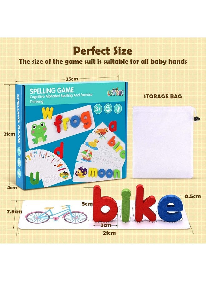 Chocozone Spelling Games Word Matching Letter Puzzles Toddler Toys for 4+ Year Old Learning Toys for Kids (Spelling) - Image 4