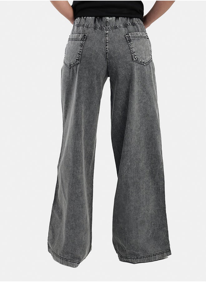 Carina Relaxed-Fit Denim Pants  - Image 3