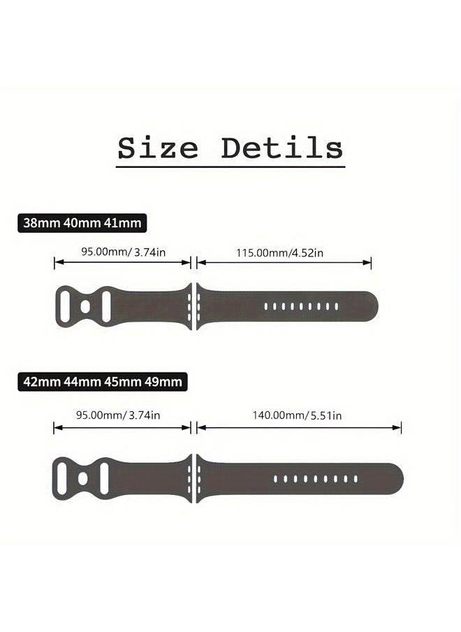 Generic Psychedelic Boho Floral Soft Silicone Band for Apple Watch10 9 8 7 6 5 Ultra SE Size 38 40 41 42 44 45 49mm Suitable for All iWatch  - Image 5