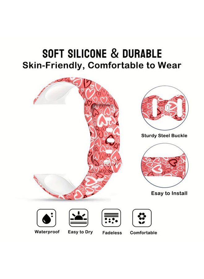 Generic Psychedelic Boho Floral Soft Silicone Band for Apple Watch10 9 8 7 6 5 Ultra SE Size 38 40 41 42 44 45 49mm Suitable for All iWatch  - Image 4