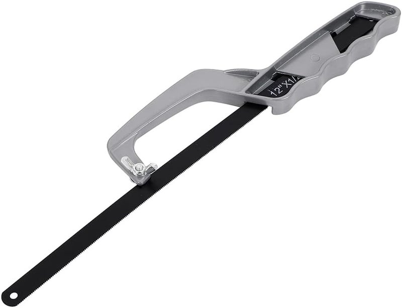 Mini Hacksaw - 12inch - Compact Hand Saw for Metal, PVC, and Wood with High-Tension Frame, Ergonomic Grip, and Replaceable Blade - Ideal for DIY, Home Repairs, Plumbing, and Workshop Use - Image 2