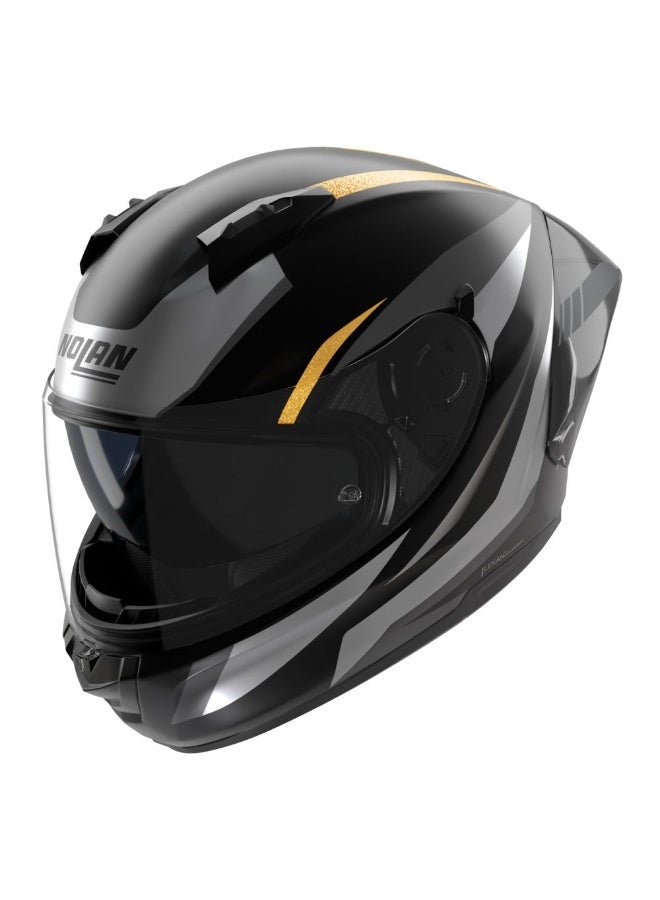 Nolan N60-6 SPORT LESMO BLACK/GRAY/ANTHRACITE/GOLD METAL Helmet - Image 3