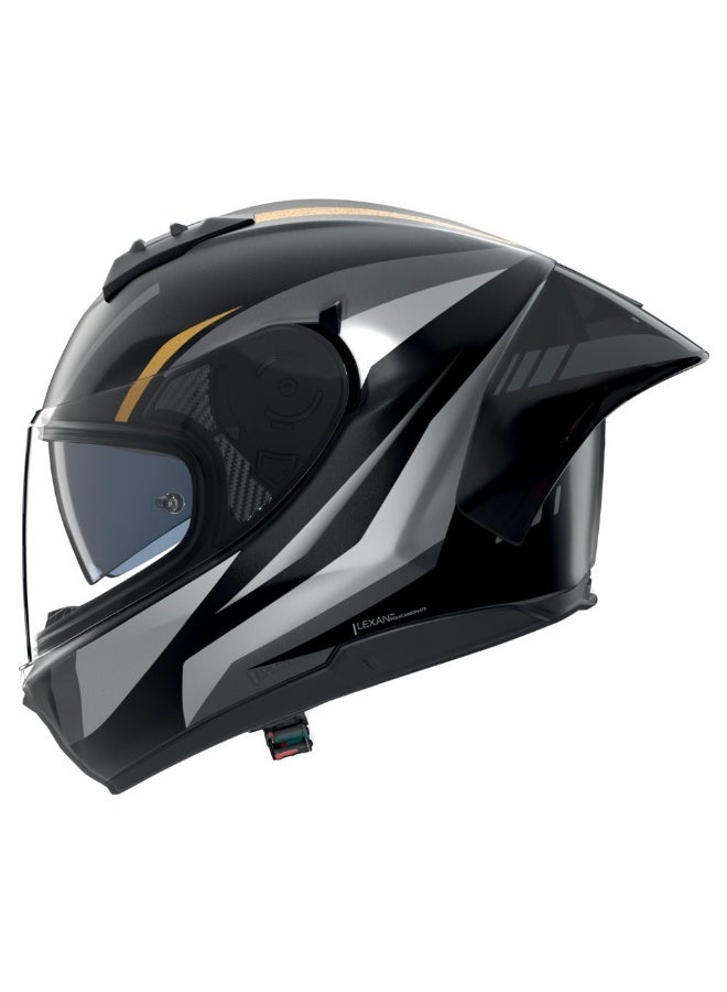 Nolan N60-6 SPORT LESMO BLACK/GRAY/ANTHRACITE/GOLD METAL Helmet - Image 2