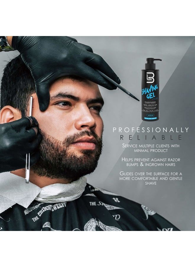 L3 - Shaving Gel - Straight Razor Shave Gel - Non-Irritating - Refreshing Smell - No Hot Towel Necessary - Level Three Razor Gel (Aqua) - Image 1