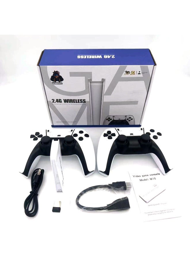 وحدة تحكم ألعاب لاسلكية بدقة 4K | نظام ألعاب فيديو تلفزيوني كلاسيكي مع لوحتي ألعاب لاسلكيتين | أكثر من 20 محاكيًا وأكثر من 20,000 لعبة مدمجة | وحدة تحكم ألعاب عالية الدقة ومنفذ HDMI للتوصيل والتشغيل للترفيه المنزلي على التلفزيون - Image 1