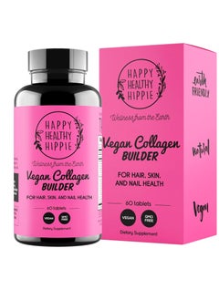 Happy Healthy Hippie Vegan Collagen Builder Hair Skin and Nail 60 Tabs