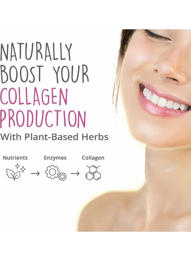 HAPPY HEALTHY HIPPIE Vegan Collagen Builder w/Hyaluronic Acid - Collagen Pills for Youthful Glow - Image 2