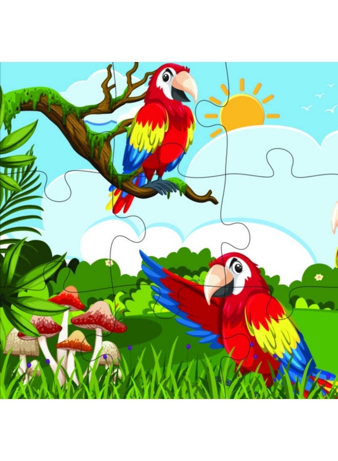 Fiddlys Fiddly's Wood Jigsaw Puzzles for Kids & Children - 9 Pieces (Birds, Bear & Bee's) for Age 3+ Pack of 6 - Image 4