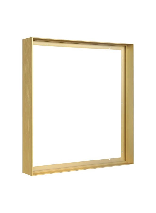 FOLKOR Canvas Floater Frame for 24x30 Oil Paintings, DIY Metal Canvas Frame with 1.5" Deep, Floating Frame for Canvas Prints Wall Art/Portrait/Landscape Living Room Bedroom Kitchen Decor (Gold) - Image 1