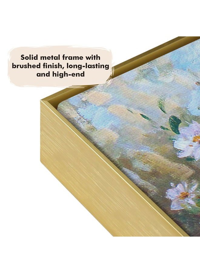 FOLKOR Canvas Floater Frame for 24x30 Oil Paintings, DIY Metal Canvas Frame with 1.5" Deep, Floating Frame for Canvas Prints Wall Art/Portrait/Landscape Living Room Bedroom Kitchen Decor (Gold) - Image 4