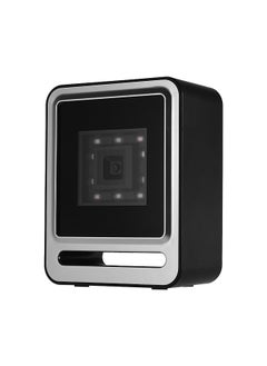 Hands-free USB Wired 1D 2D QR Barcoder Scanner Desktop Omnidirectional Bar Code Reader Platform with Top Trigger Button Support Continue Scan/Auto Sense Mode for Supermarket Retail Store Mobile Payment Computer Screen