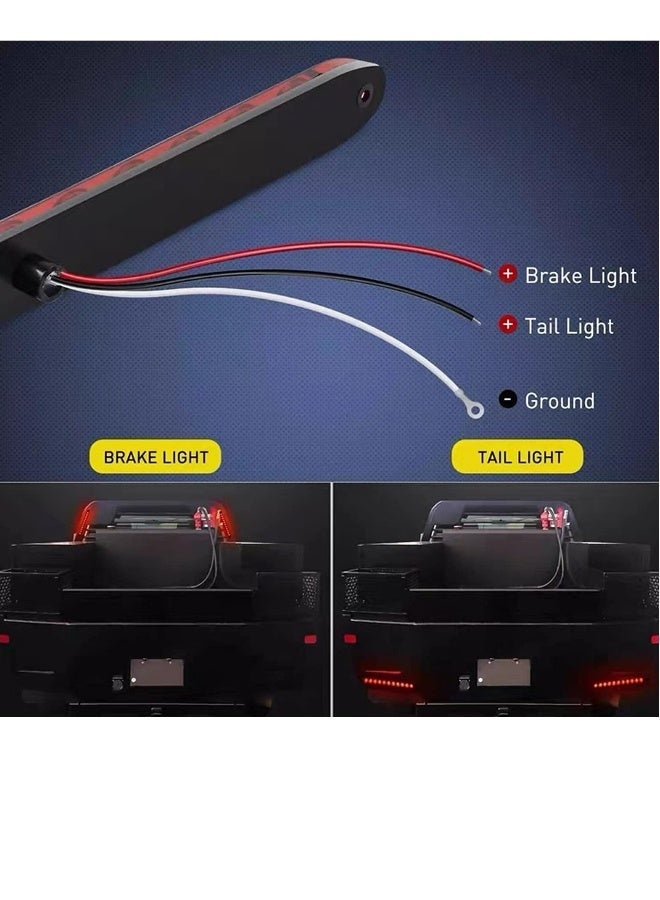 MUNTAQI 15 LED Trailer Brake Tail Light, LED Bar Stop Turn Tail Lights Waterproof Assembly Brake Strip Red Light for Marine Boats Golf Cart Offroad Truck RV UTV ATV - Image 5