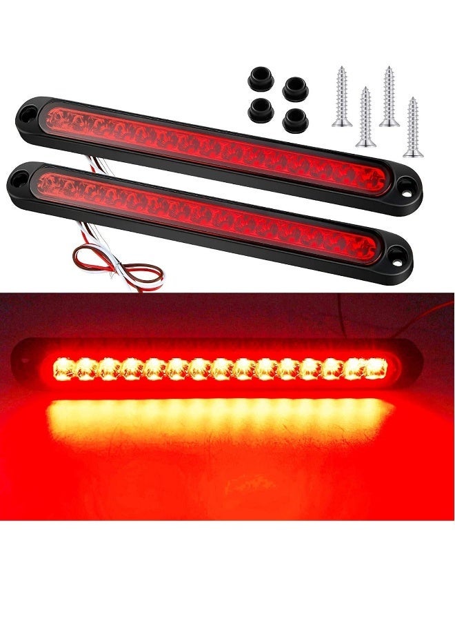 MUNTAQI 15 LED Trailer Brake Tail Light, LED Bar Stop Turn Tail Lights Waterproof Assembly Brake Strip Red Light for Marine Boats Golf Cart Offroad Truck RV UTV ATV - Image 3