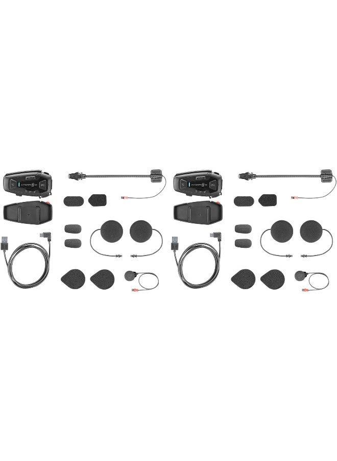 INTERPHONE - Interphone Ucom8R – Double – Motorcycle Intercom Mesh 2.0 Helmet - Image 1