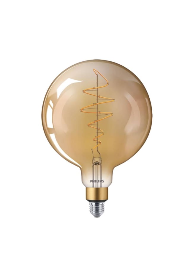 Philips Filament LED Bulb 7W Equivalent 40W, Warm E27 G200 GOLD DIM - Image 1