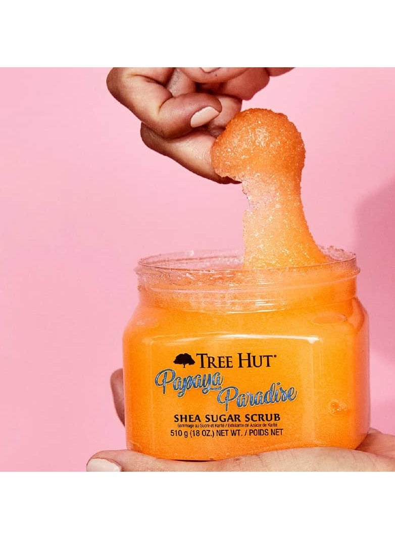 Tree Hut Papaya Paradise Shea Sugar Scrub 510g/18oz - Image 2