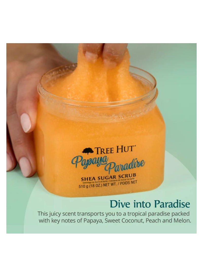 Tree Hut Papaya Paradise Shea Sugar Scrub 510g/18oz - Image 3
