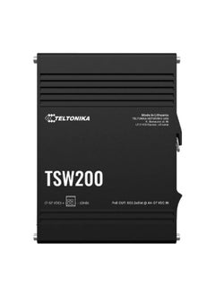 TELTONIKA Teltonika TSW200 is an industrial unmanaged Ethernet switch designed for robust and reliable networking in demanding environments.  - Image 2
