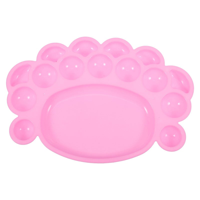 Pink Plastic Watercolor Palette Paint Tray for DIY Craft Painting Art Supplies - Image 2