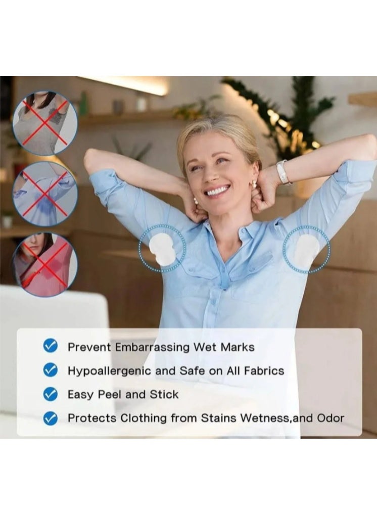 Disposable Underarm Sweat Pads for Men & Women, Self Adhesive Underarm Shields, Sweat Absorbing Armpit Pads, Invisible Clothing Sweat Protectors, Disposable Underarm Perspiration Guards for Shirts, Dresses, Suits and Daily Wear – 10 Pieces - Image 5