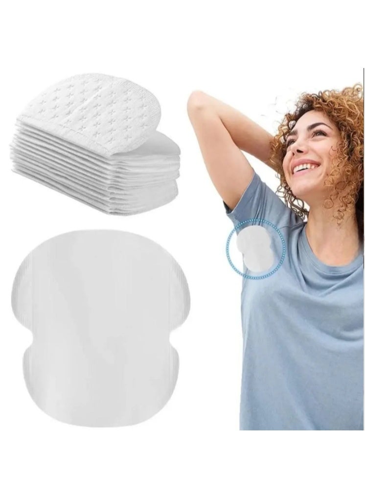 Disposable Underarm Sweat Pads for Men & Women, Self Adhesive Underarm Shields, Sweat Absorbing Armpit Pads, Invisible Clothing Sweat Protectors, Disposable Underarm Perspiration Guards for Shirts, Dresses, Suits and Daily Wear – 10 Pieces - Image 1