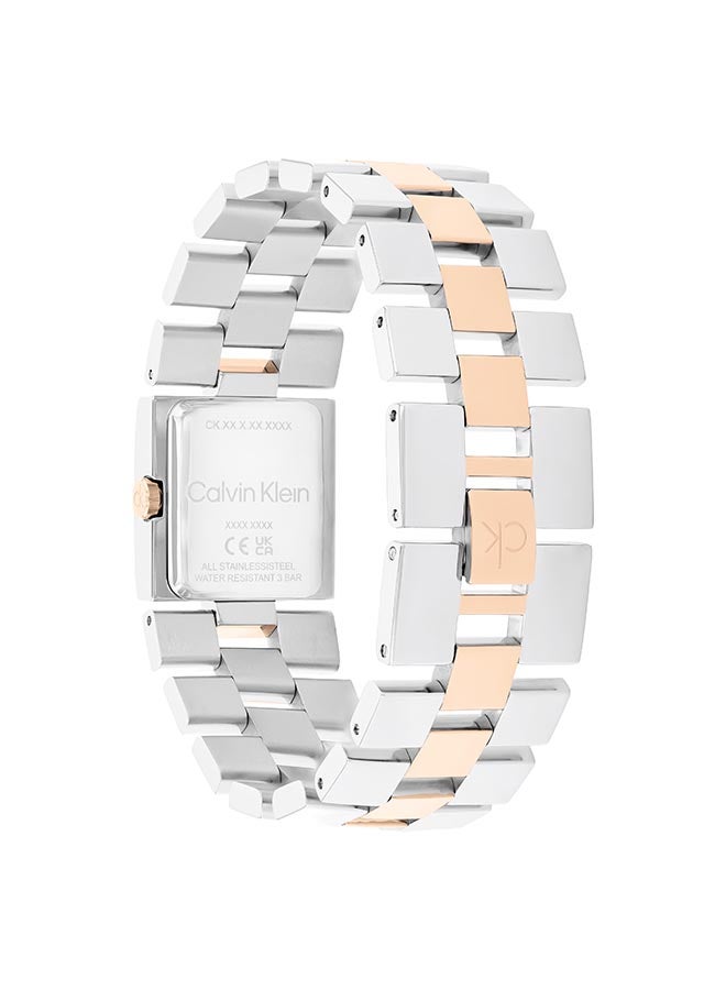 CALVIN KLEIN ساعة كالفن كلاين النسائية ذات الحالة الوردية المربعة - 25100092 - Image 2