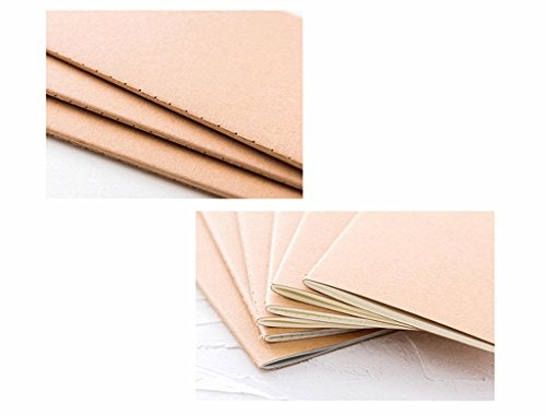 ALIMITOPIA 6 pack Notebook Brown Softcover Thread-bound Notebook Journal Diary Memo Notepad,A5 Size(5.5"X8.3"),30 sheets(Ruled Pages) - Image 5