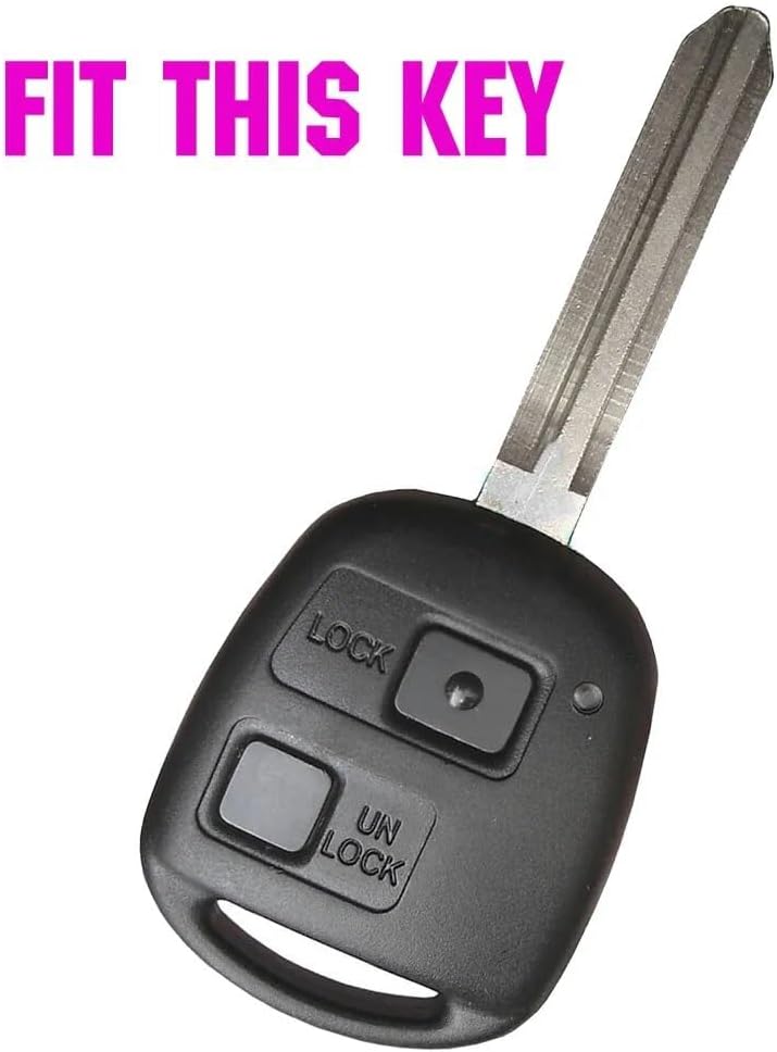 QASULER Silicone Key Case Cover for Toyota Models - Image 2